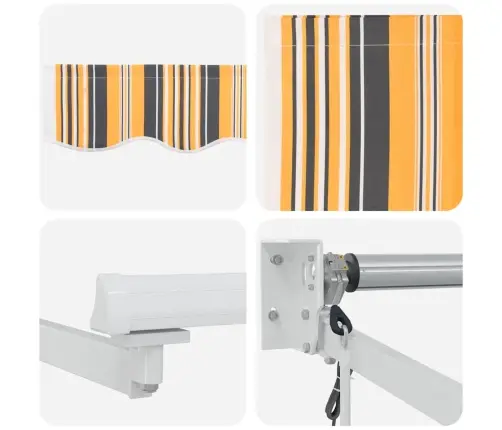 Izvelkams Jumtiņš Daudzkrāsains 500X300 Cm Audums Vidaxl