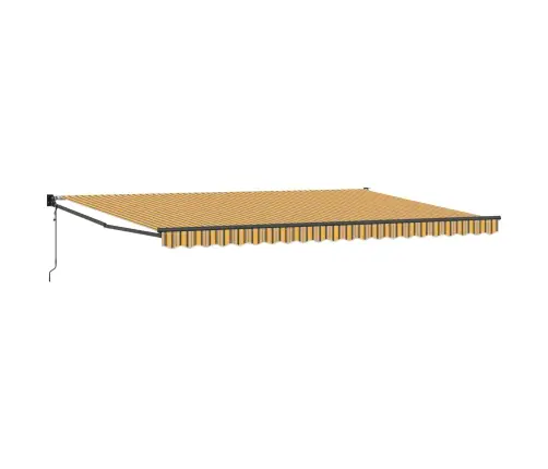 Automātiskā Iebīdāmā Nojume Daudzkrāsu Svītrā 500X300 Cm Vidaxl