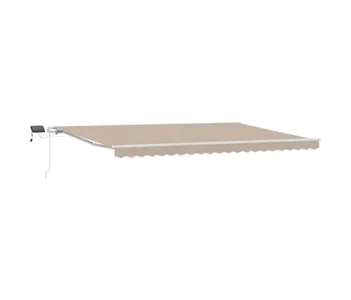Izvelkams Jumtiņš Bēša 500 × 300 Cm Audums Un Tērauds Vidaxl