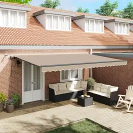 Pārsega Audums Bēša 500 × 300 Cm Poliesters Vidaxl