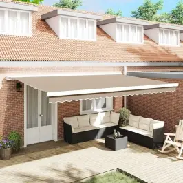 Nolokāms Markīze Bēša 500 × 300 Cm Audums Un Alumīnijs Vidaxl Nolokāms Markīze Bēša 500 × 300 Cm Audums Un Alumīnijs Vidaxl