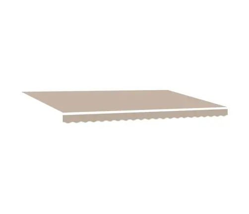Izvelkams Jumtiņš Bēša 500 × 300 Cm Audums Un Metāls Vidaxl