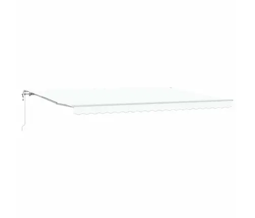 Iebīdāmā Nojume Balta 500 × 300 Cm Balts Vidaxl