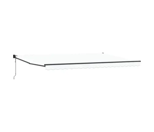 Automātiskā Izvelkamā Nojume Balta 500X300 Cm Vidaxl