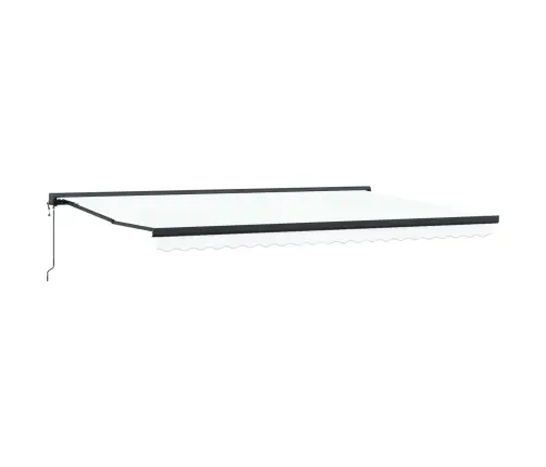 Automātiskā Atsaucamā Nojume Balta 500 X 300 Cm Vidaxl