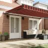 Rokas Izvelkama Markīze Oranža Un Brūna 500 × 350 Cm Poliesters Vidaxl