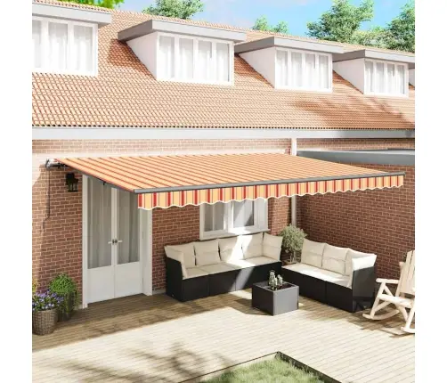 Ištraukiama Markizė Geltona Ir Oranžinė 500 × 350 Cm