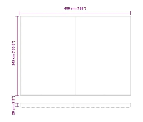 Automātiskā Atsitiena Nojume Dzeltenā Un Apelsīnu Krāsā 500 X 350 Cm Vidaxl