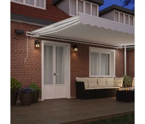 Iebīdāmā Nojume Balta With Balta 500 × 350 Cm Balts Vidaxl