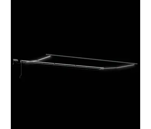 Manuālā Iebīdāmā Nojume Ar Led Oranžā Un Brūnā Krāsā 600X300 Cm Vidaxl