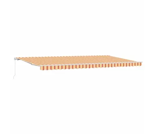 Manuālā Izvelkamā Nojume Dzeltena Un Apelsīna 600X300 Cm Vidaxl