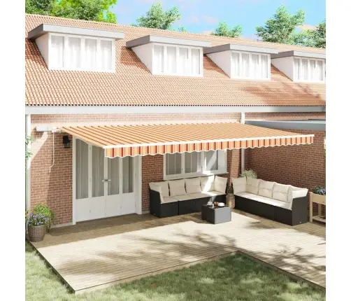 Ievilkama Nojume With Dzeltena Un Oranža 600 × 300 Cm Vidaxl