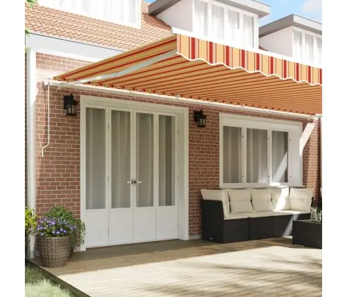 Nojume Dzeltens Un Apelsīnu Dzeltena Un Oranža 600 × 300 Cm Vidaxl