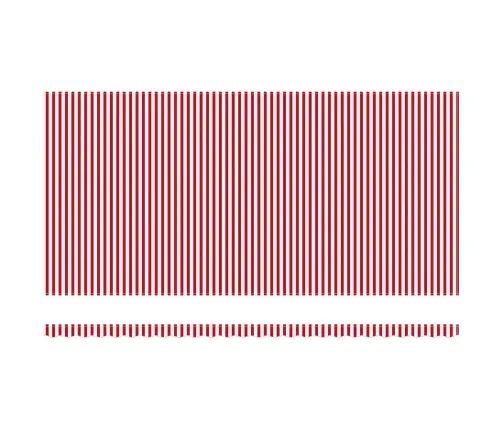 Manuālā Ievelkamā Nojume Ar Led Sarkanu Un Balto Svītru 600X300 Cm Vidaxl