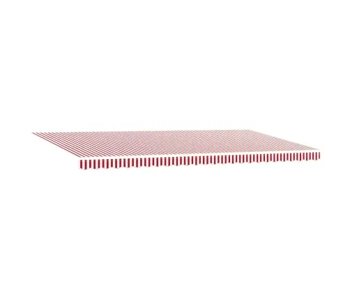 Automātiska Iebīdāma Nojume Ar Led Sarkana Un Balta Svītra 600X300 Cm Vidaxl