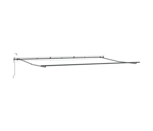 Automātiska Iebīdāma Nojume Ar Led Sarkana Un Balta Svītra 600X300 Cm Vidaxl