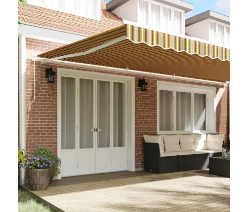 Manuāli Nolaidams Nojume Daudzkrāsainā Svītrā, 600X300 Cm Vidaxl