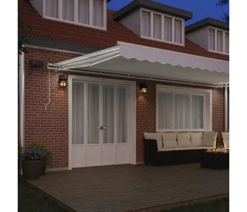 Iebīdāmā Nojume With Balta 600 × 300 Cm Balts Vidaxl