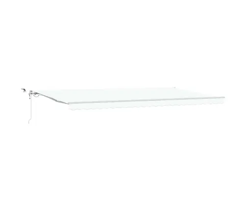 Automātiskā Retraktā Deķis Ar Led, Balts, 600 X 300 Cm Vidaxl