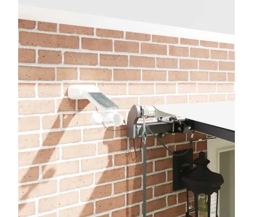 Automātiskā Iebīdāmā Nojume Ar Led Balta 600X300 Cm Vidaxl