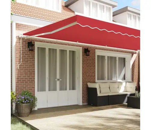 Ištraukiama Markizė 600 × 300 Cm Raudona