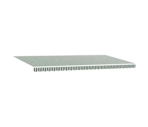 Izvelkams Jumtiņš 600 × 300 Cm Zaļš Un Balts Vidaxl