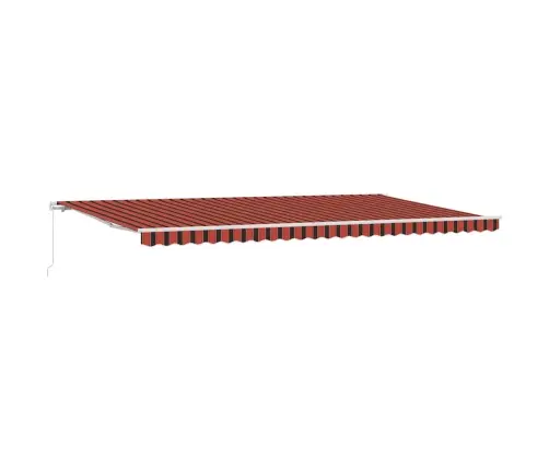 Izvelkams Jumtiņš Oranžs Un Brūns 600 X 350 Cm Audums Vidaxl