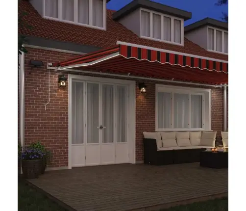 Iebīdāmā Nojume Oranžs Un Brūns 600 × 350 Cm Oranža Un Brūna Vidaxl