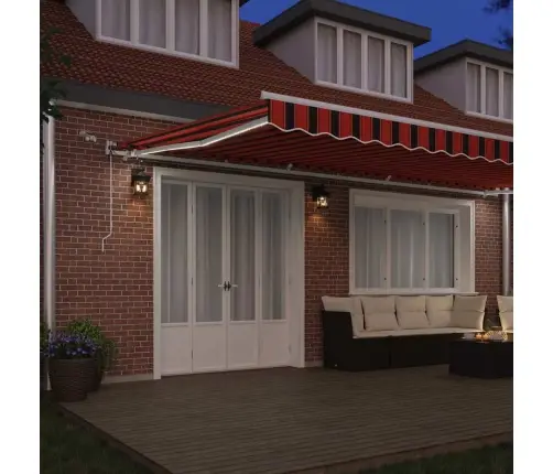 Käigukohandatav Varikatus Oranž Ja Pruun 600 × 350 Cm