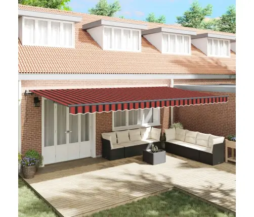 Automātiskā Atsperu Nojume Oranžā Un Brūnā Krāsā 600 X 350 Cm Vidaxl