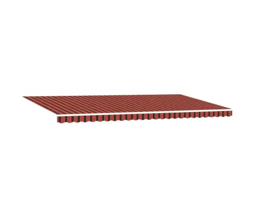 Automātiskā Atsperu Nojume Oranžā Un Brūnā Krāsā 600 X 350 Cm Vidaxl