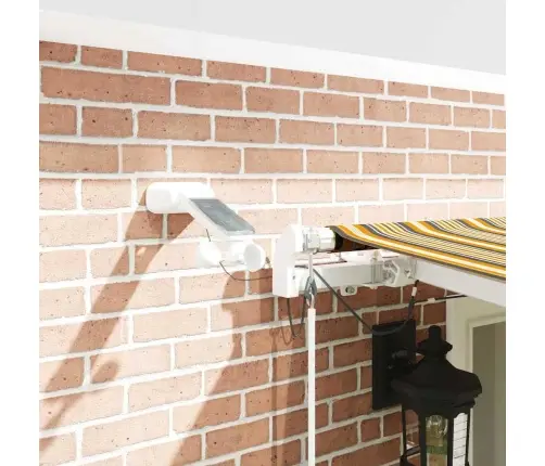 Automātiskā Izvelkamā Markīze Ar Daudzkrāsainām Led Svītrām 600X350 Cm Vidaxl