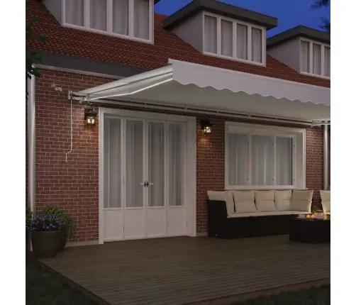 Automātiskā Atveramā Plāksne Ar Led Balta 600 X 350 Cm Vidaxl