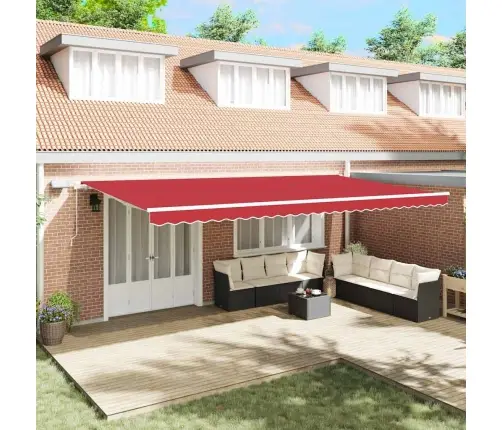 Ievelkama Nojume Sarkana With Sarkana 600 × 350 Cm Sarkana Vidaxl