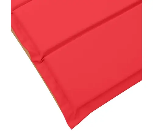 Sauļošanās Krēsli Ar Spilveniem 2 Gabali Sarkanā Krāsā, Cietās Akācijas Vidaxl