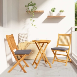 Saliekamā Krēsls Ar Spilvenu 2 Pcs Pelēka 49 X 57.5 X 92Cm Vidaxl