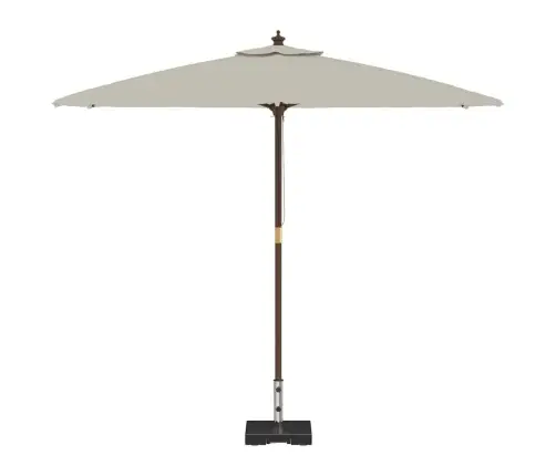 Riteņu Lietussarga Pamats Ar Rokturi Melnā Granītā 29 Kg Kvadrātveida Vidaxl