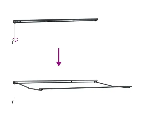 Kailastud Raam Antratsiit 5 X 3 M Pulberkattega Teras