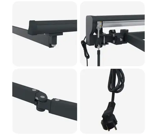 Elektriskā Markīze Antracīts 3 X 2,5 M Alumīnijs Vidaxl