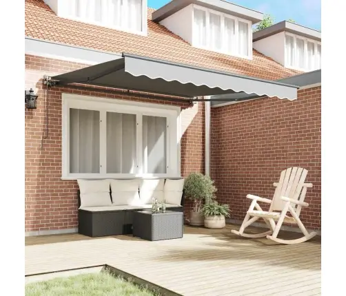 Elektriskā Markīze Antracīts 3 X 2,5 M Alumīnijs Vidaxl