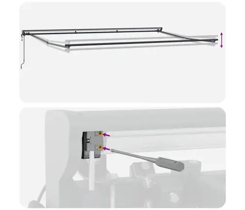 Elektriskā Nojume Antracīts 5 X 3 M Alumīnijs & Poliesters Vidaxl