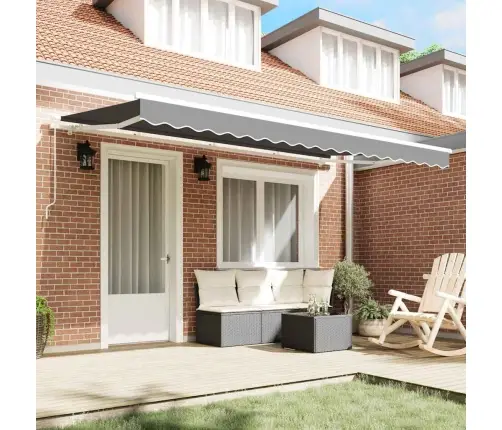 Markīzes Rāmis Izvilkšanas Rokas Darbība 4X2 Cm Metāls Vidaxl