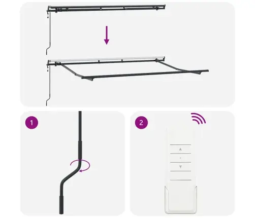 Elektriskā Awning Rāmis Retraktējams 3.5X2 Cm Metāls Vidaxl