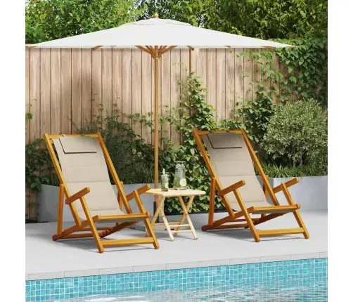 Ranna Juhik Padjaga 2 Pcs Pruun 61.5 X 123 X 82Cm Akaatsiapuit