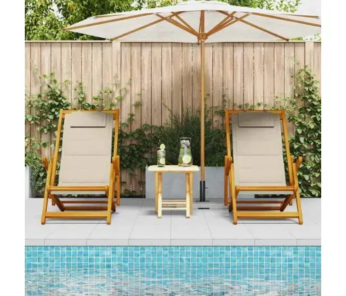 Ranna Juhik Padjaga 2 Pcs Pruun 61.5 X 123 X 82Cm Akaatsiapuit