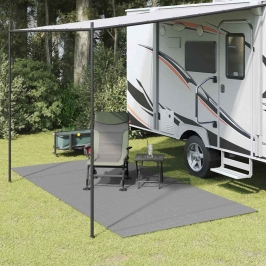Telts Paklājs Antracīts 500 × 350 Cm Poliesters Vidaxl