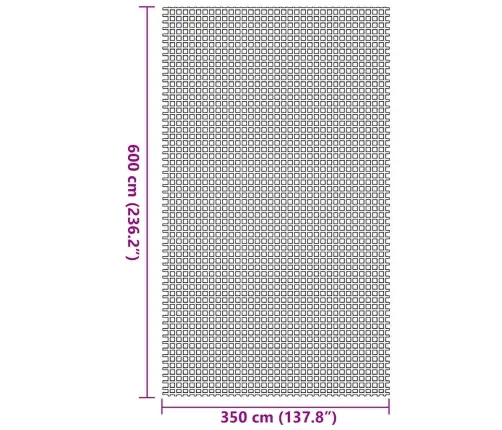 Telts Paklājs Antracīts 3,5X6 M Vidaxl
