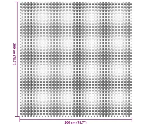 Telgi Vaip Sinine 200 X 200 Cm Polüester