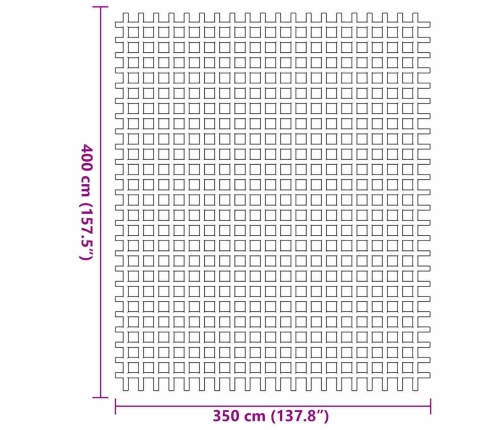 Telts Paklājs Zils 3.5X4 M Vidaxl