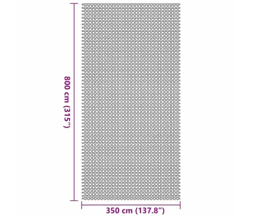Palapinės Kilimėlis Mėlyna 800 X 350 Cm Poliesteris